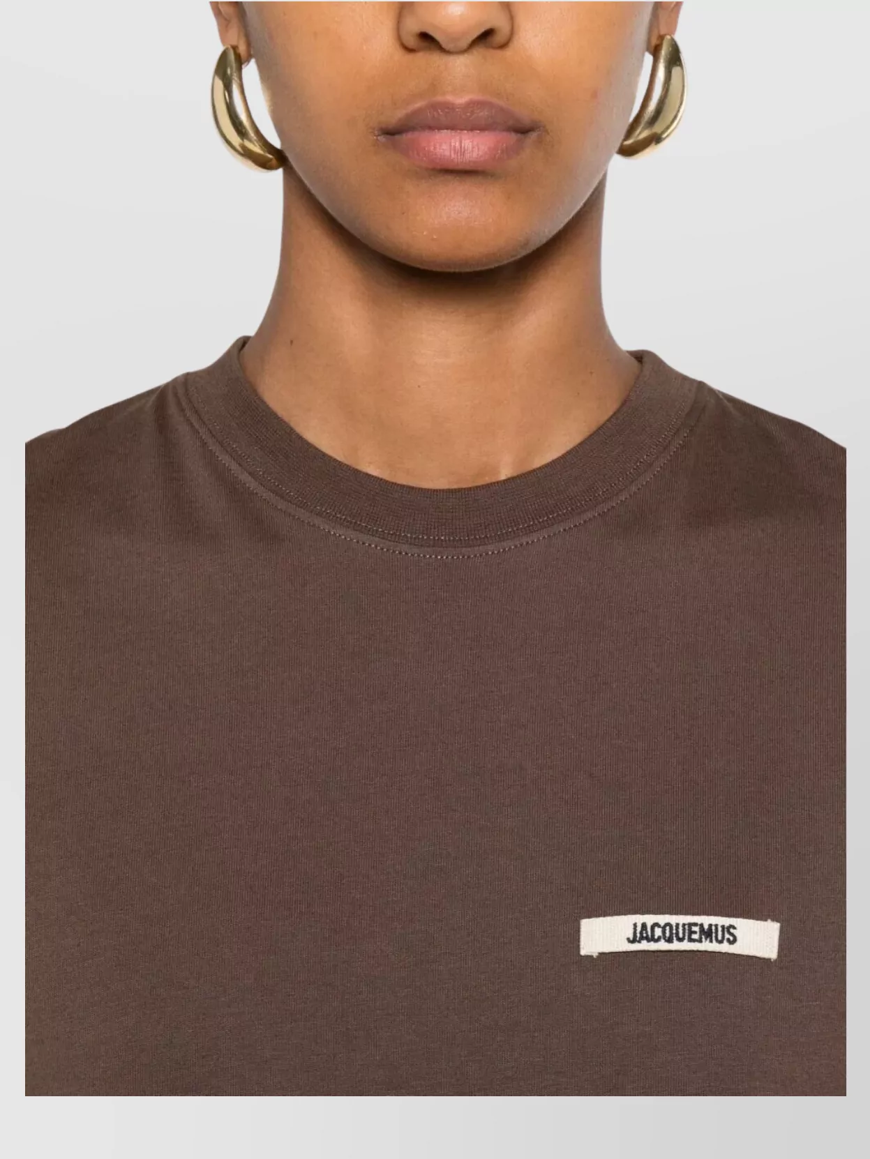 Jacquemus Cotton Crew Neck Short Sleeve T-Shirt