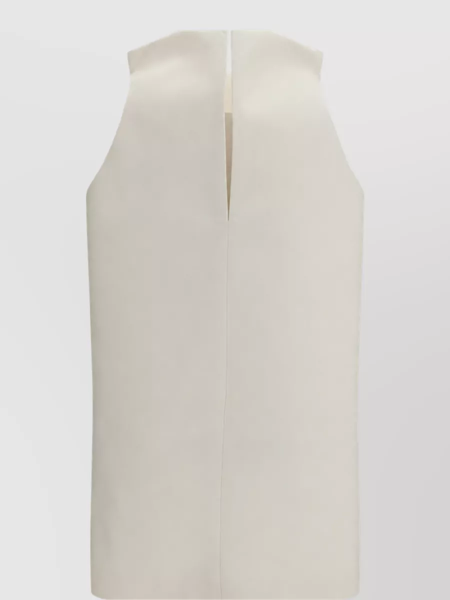 Balenciaga Silk Wool Sleeveless Mini Dress