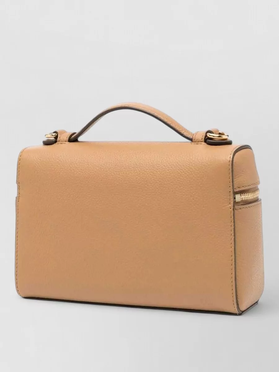 Tory Burch Romy Leather Mini Top Handle Bag