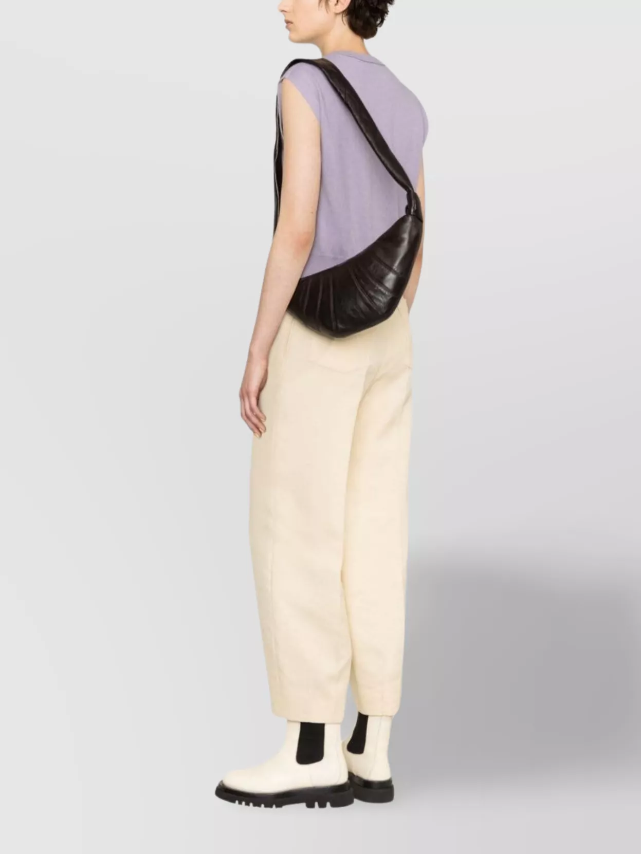 Lemaire Shoulder Bag Lambskin Curved Construction