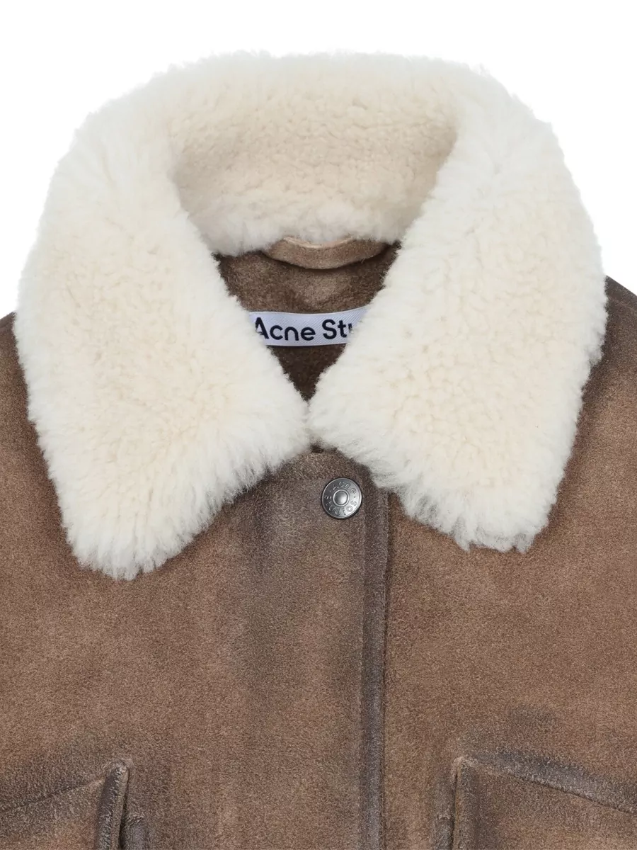 Acne Studios Leather Bomber Jacket