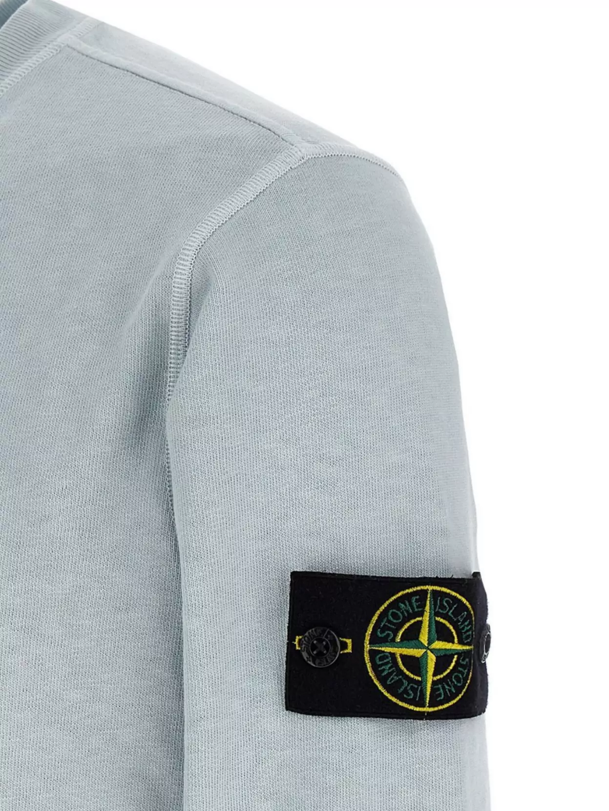 Stone Island Crew Neck Logo Badge Sweatshirt