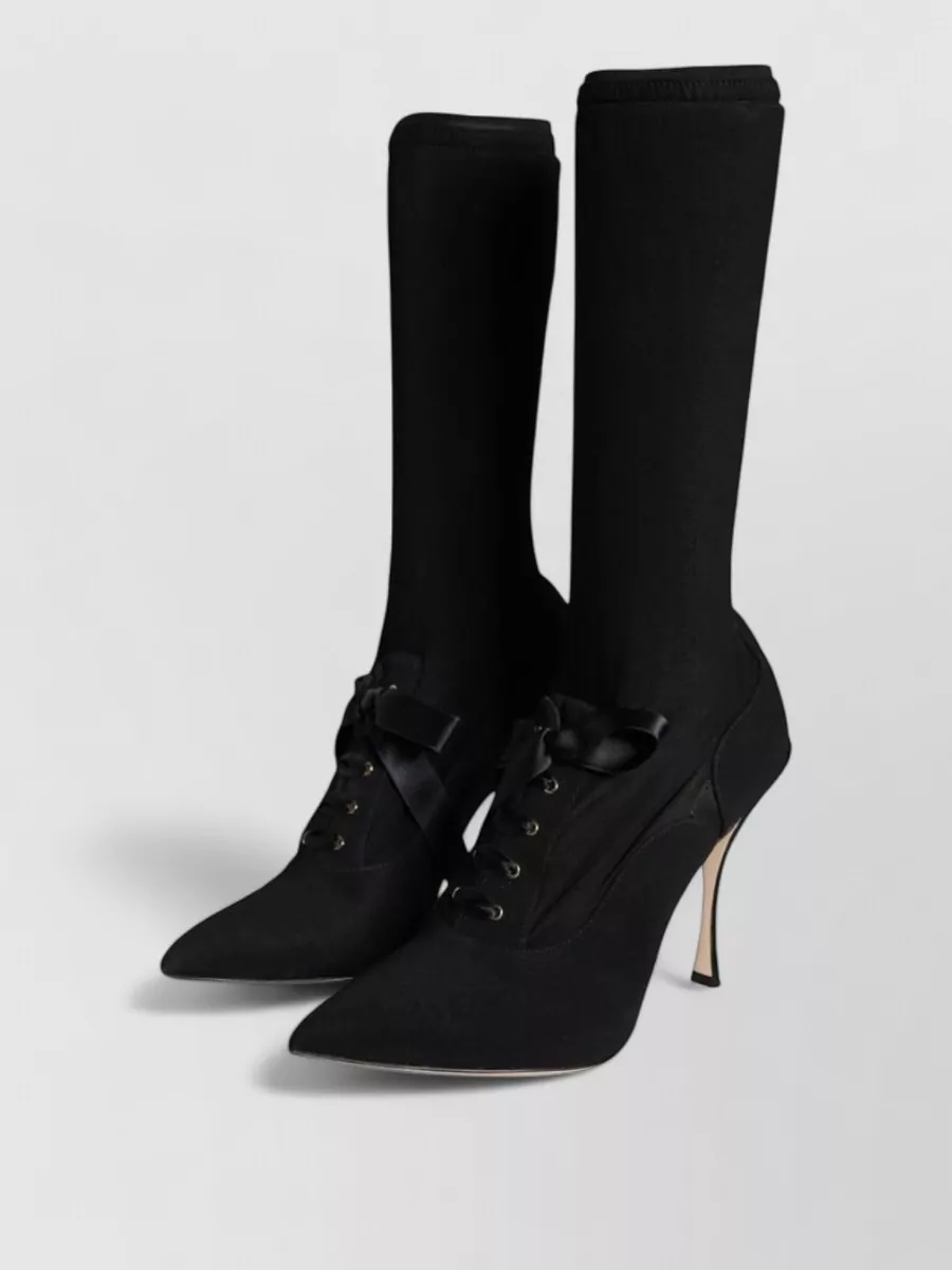 Dolce&Gabbana Mid Calf Stiletto Heel Boots