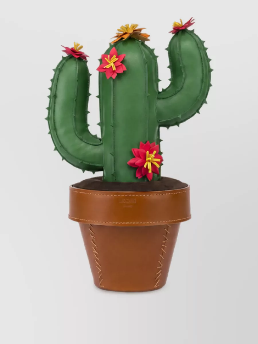 Moschino leather cactus bag