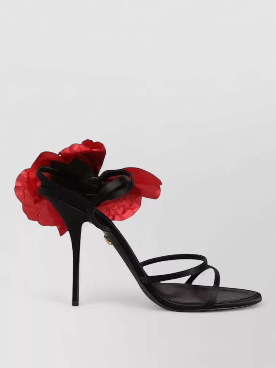 Dolce&Gabbana Silk Leather Strappy Pumps