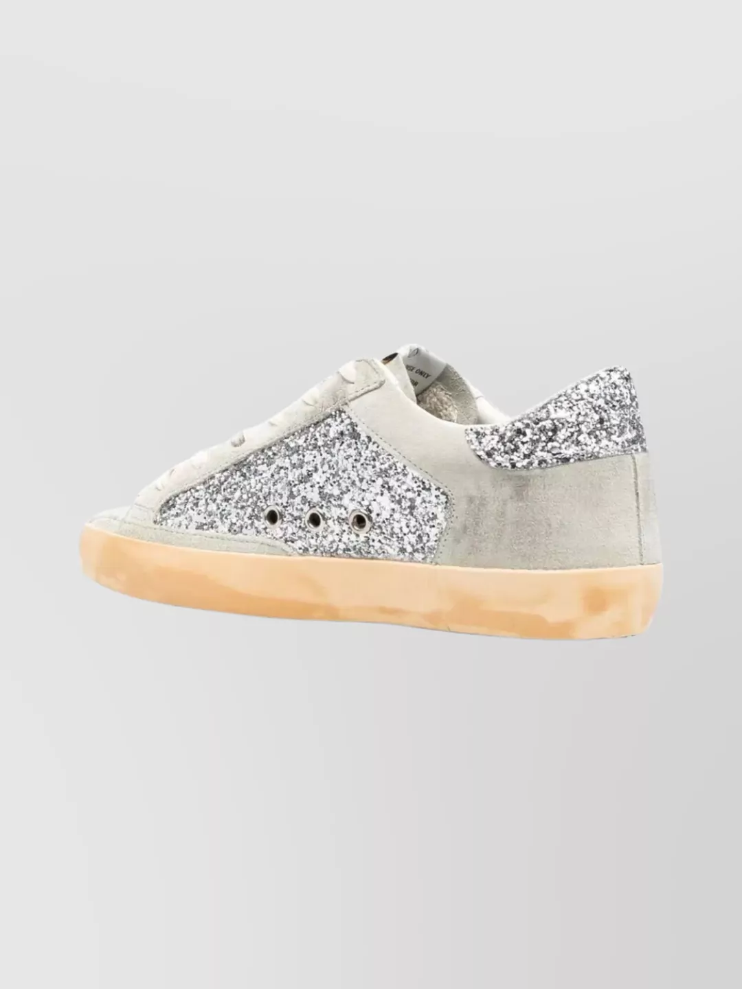 Golden Goose Star Design Suede And Glitter Sneakers In Multi