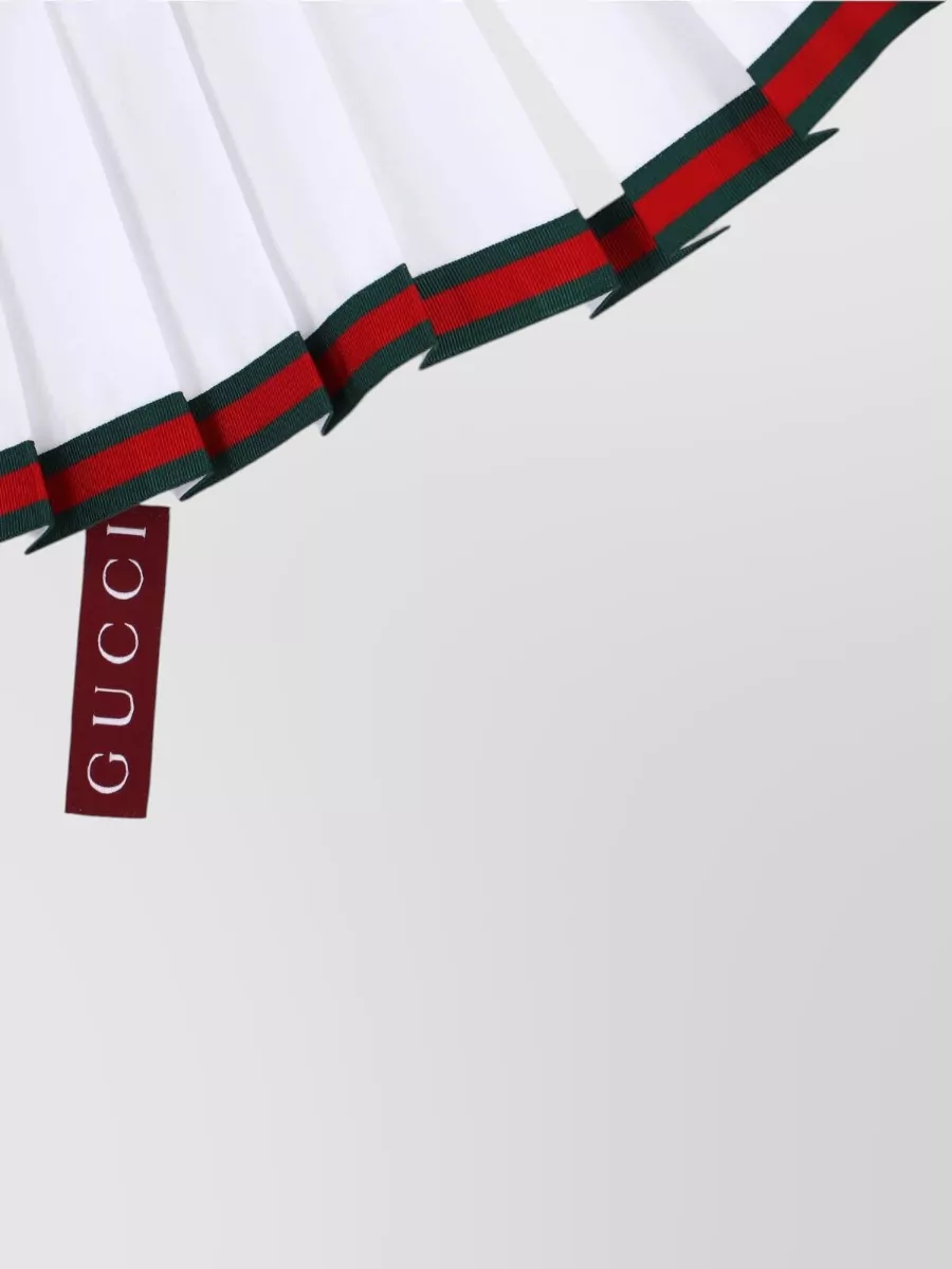 Gucci Cotton Pleated Mini Skirt