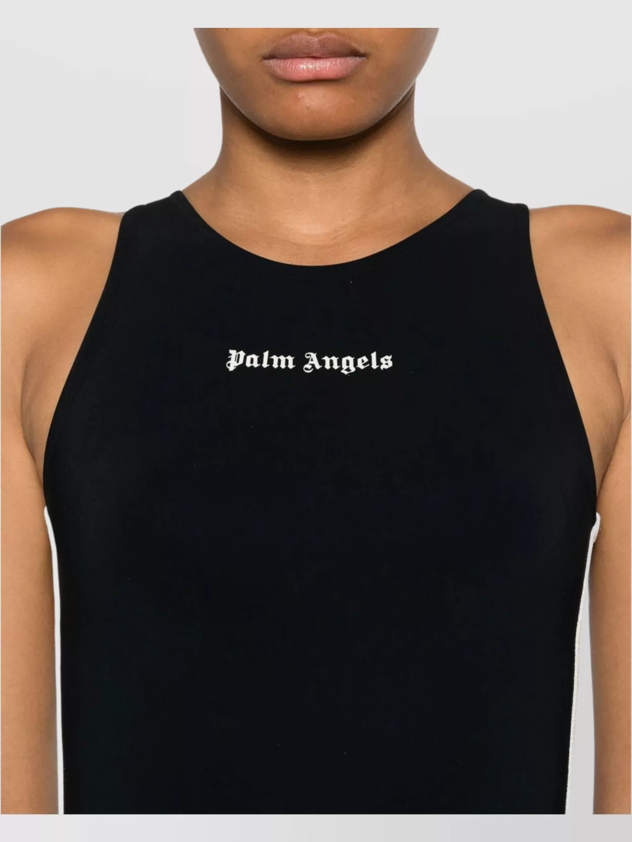Palm Angels Crew Neck Racerback Sleeveless Tank Top