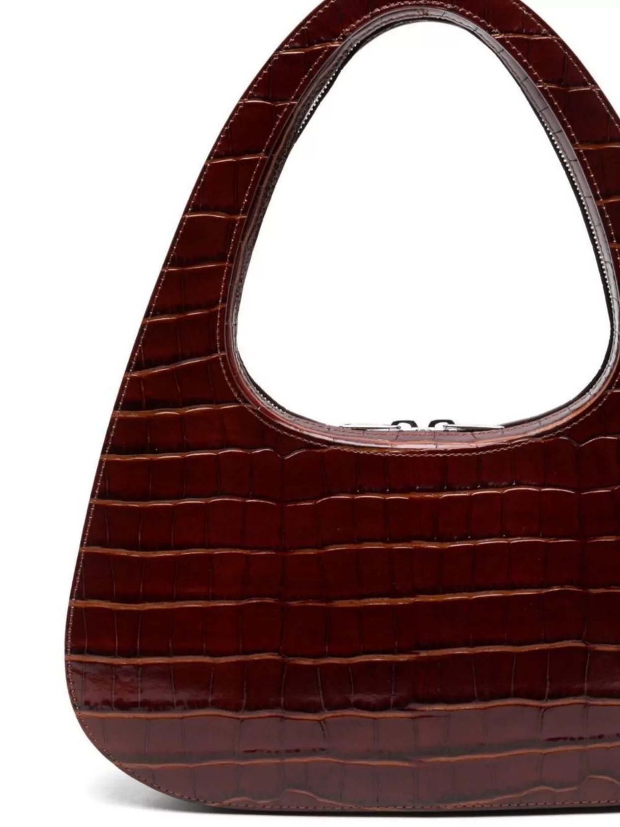 Shop Coperni Swipe Baguette Leather Shoulder Bag