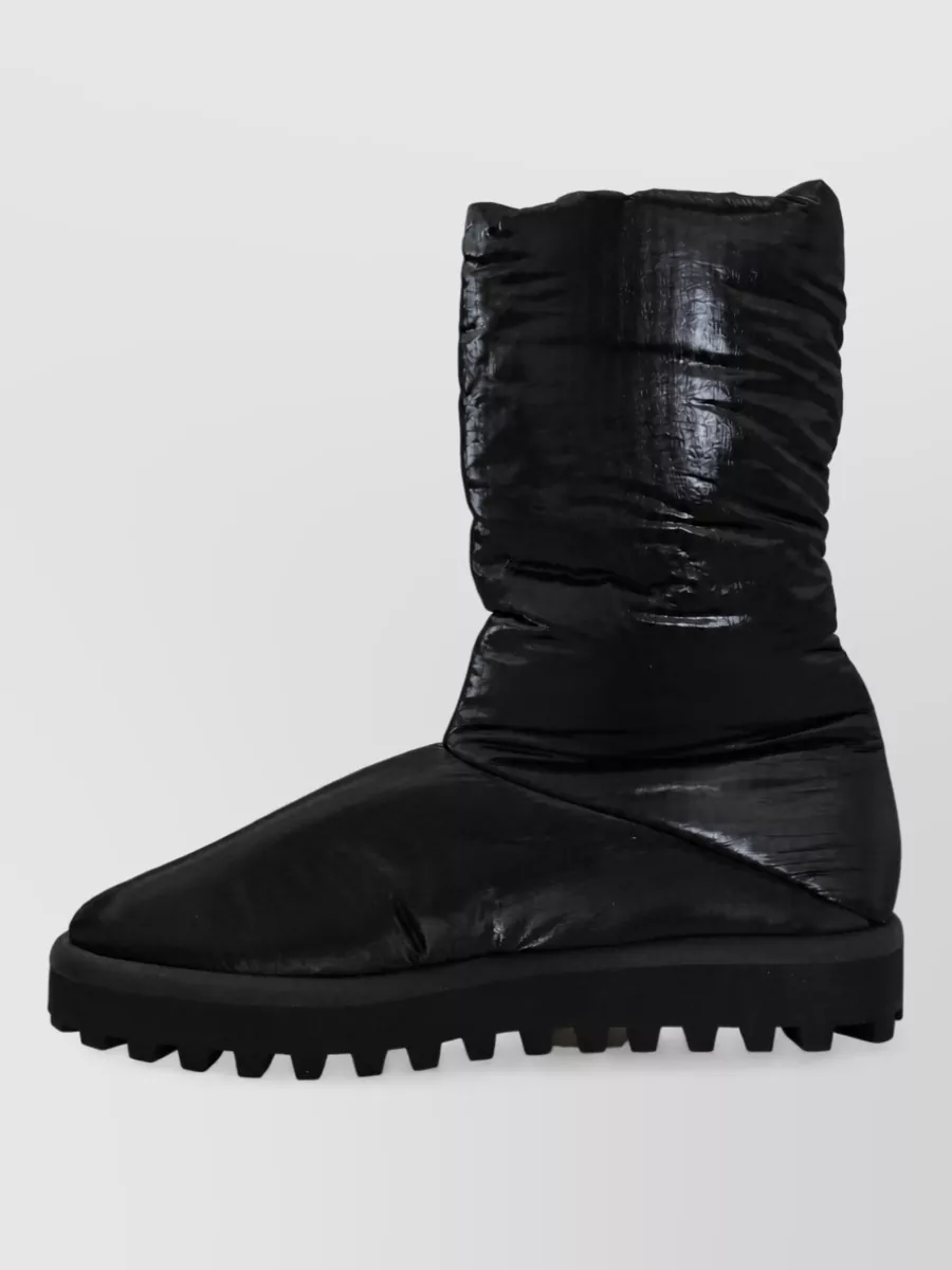 Dolce&Gabbana Quilted Padded Mid Calf Boots