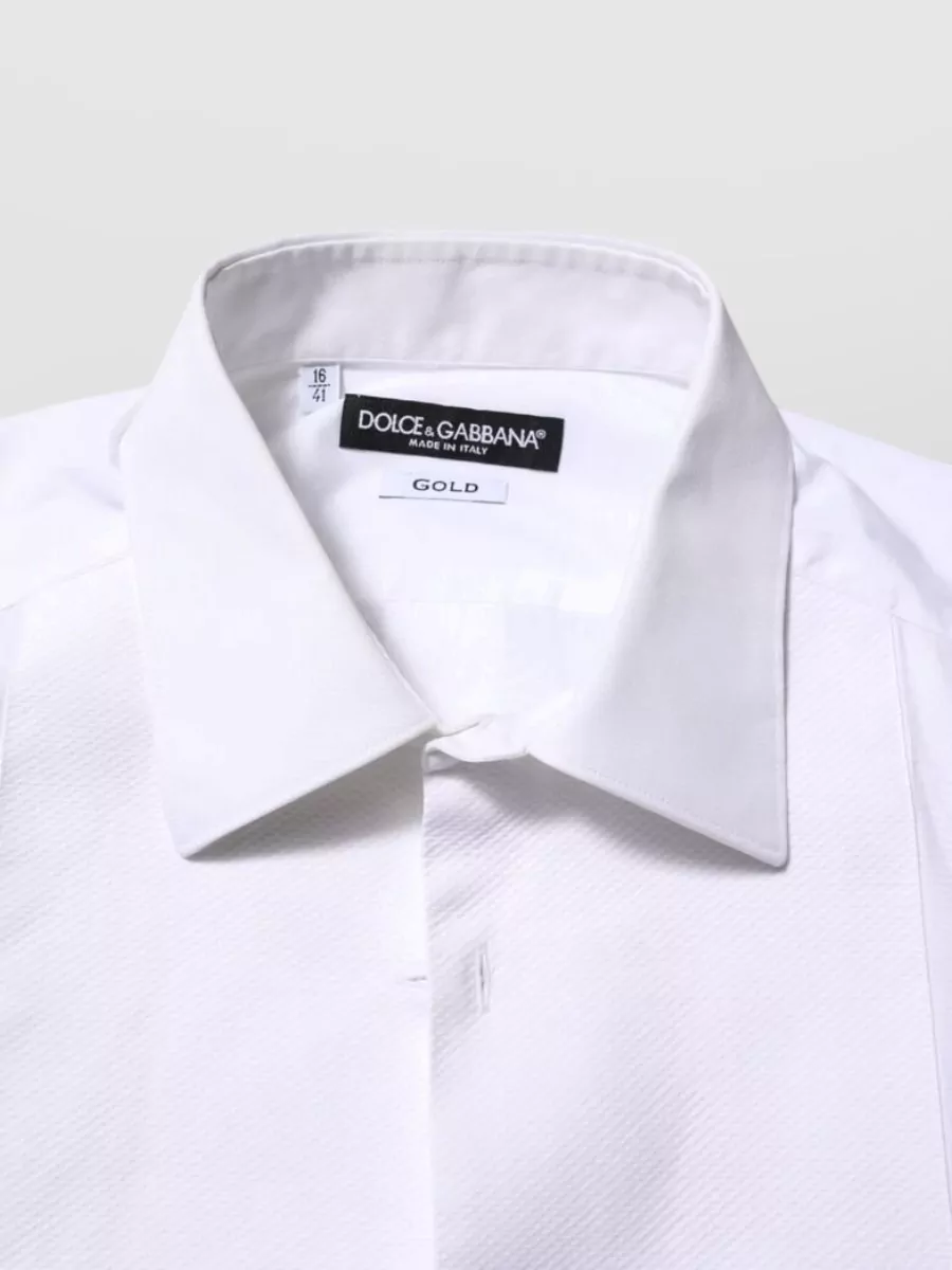 Dolce&Gabbana Cotton Bib Shirt