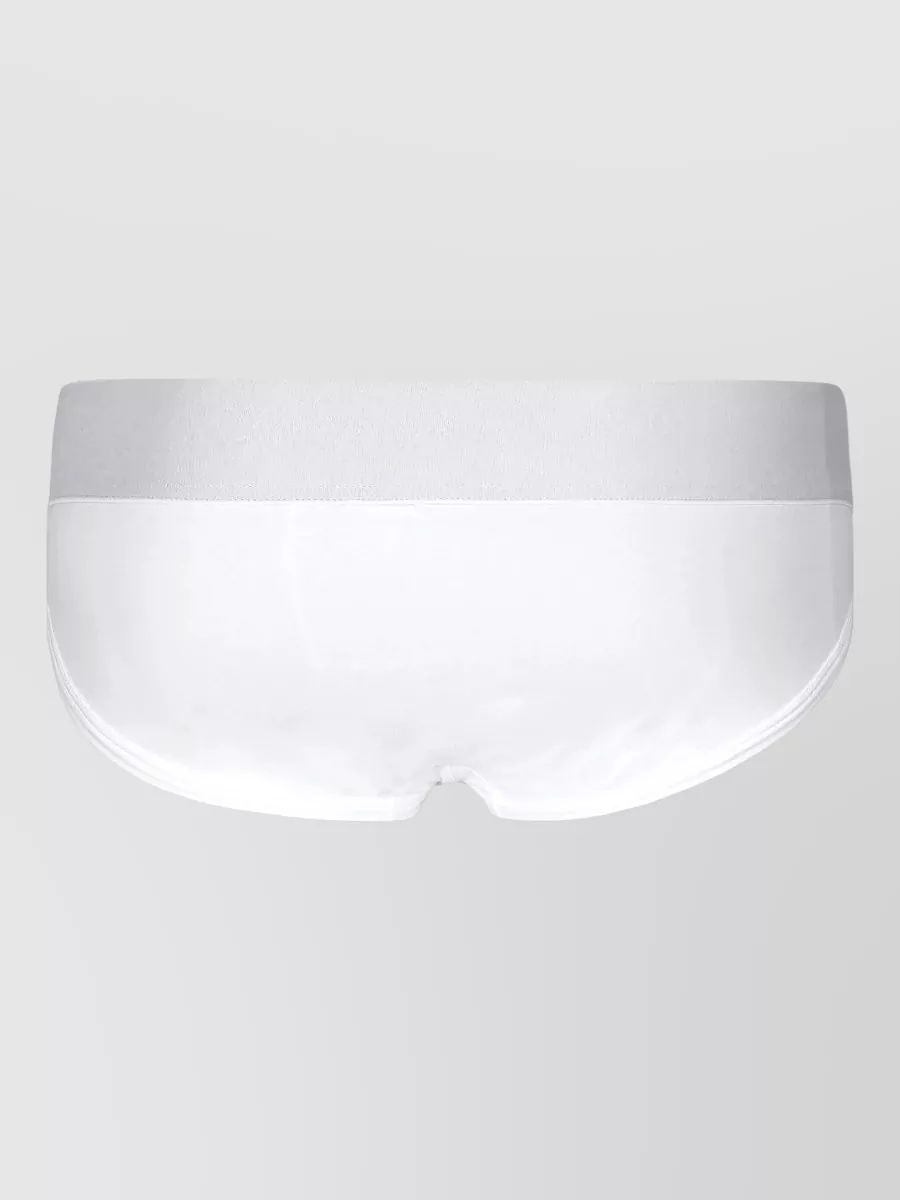 Dolce&Gabbana Mid Rise Briefs Stretch Cotton Waistband