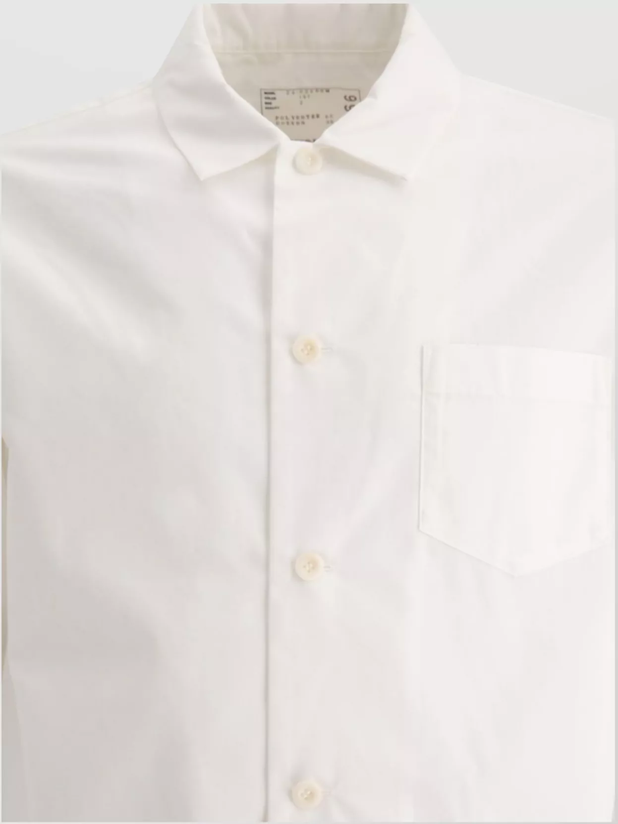 Sacai Pleated Back Shirt With Chest Pocket