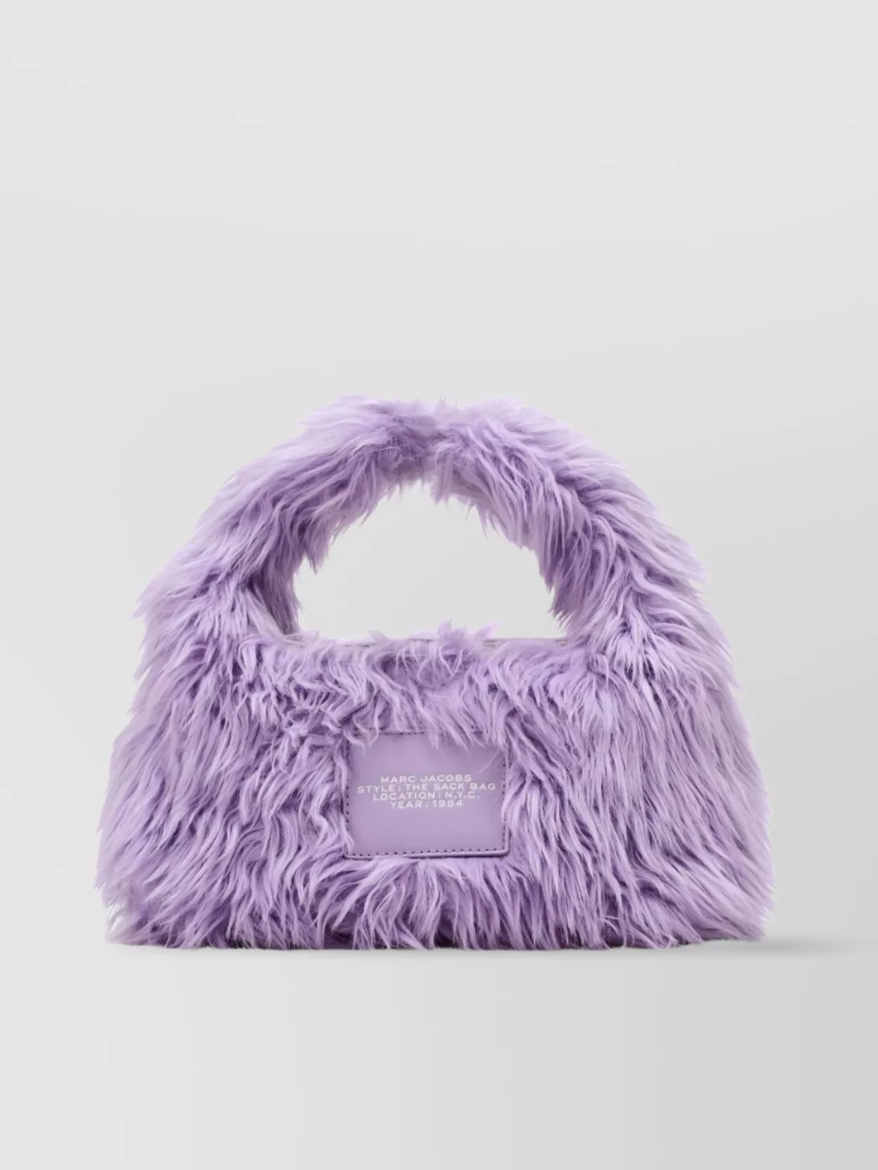 Shop Marc Jacobs The Rectangular Faux-fur Mini Handbag
