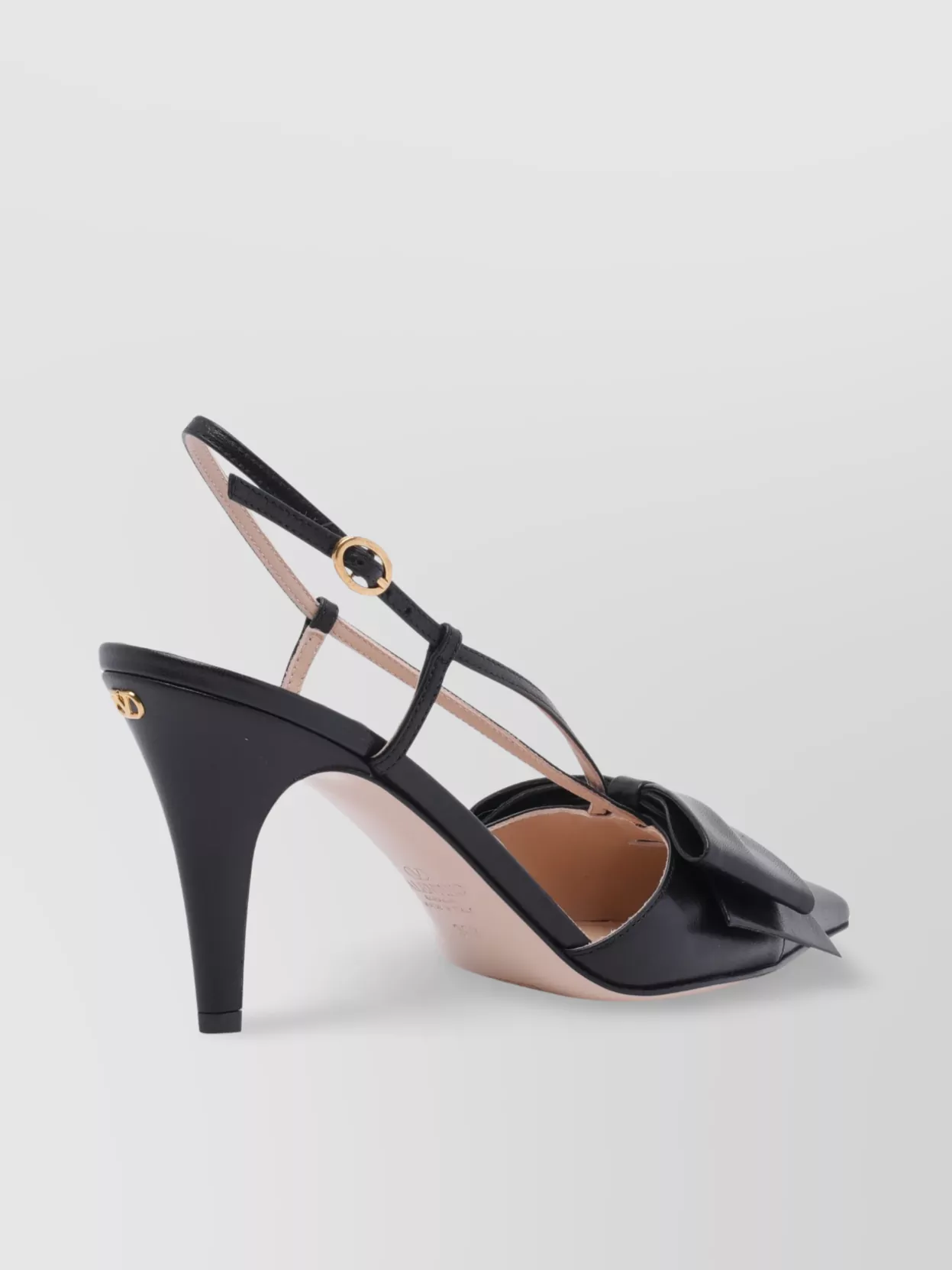 Valentino Garavani Mid Heel Bow Detail Slingback Pumps
