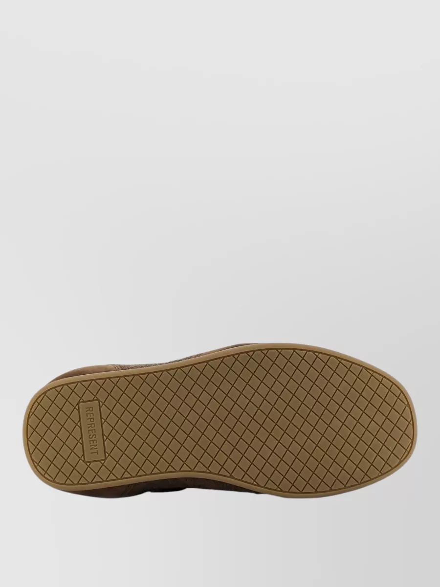 Represent Leather Low-Top Sneakers