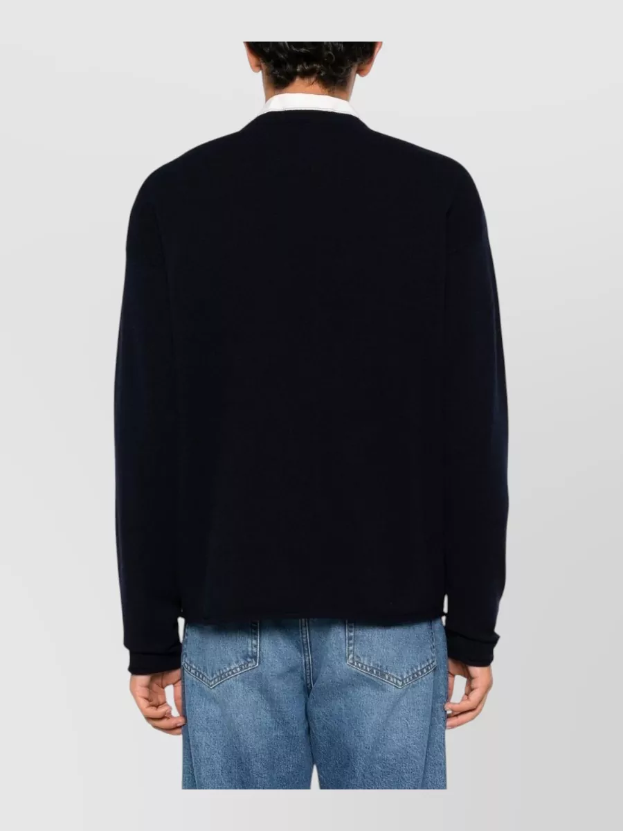 Extreme Cashmere Cashmere Ribbed Crewneck Sweatshirt