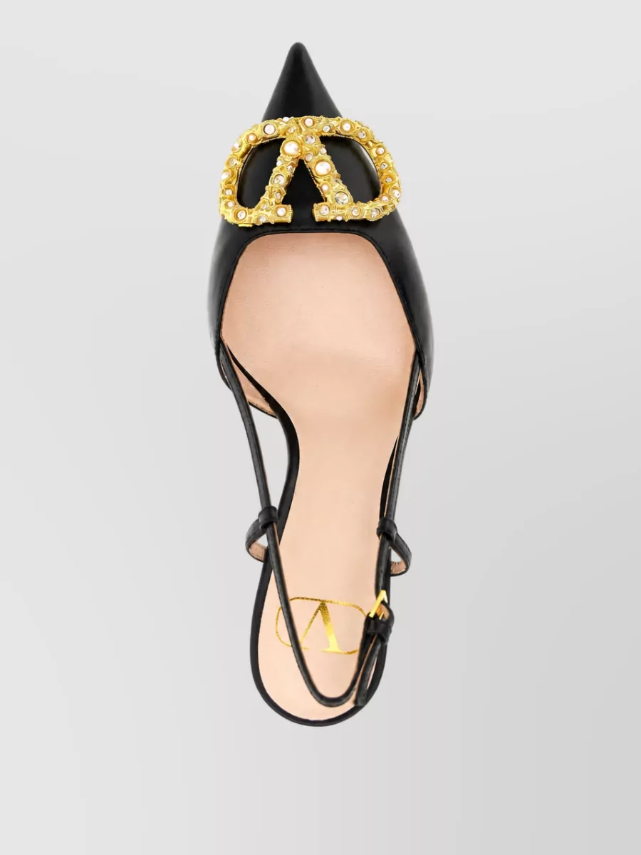 Valentino Garavani Leather Slingback Pumps