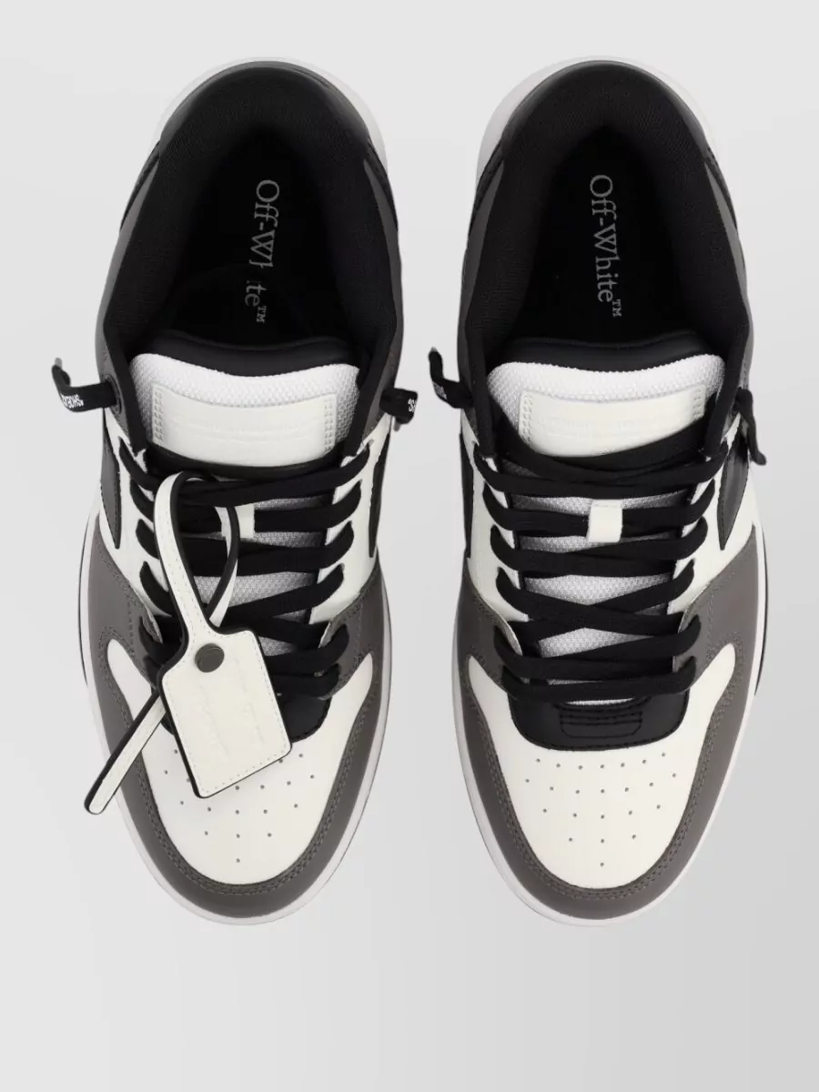 Off-White Leather Low-Top Sneakers