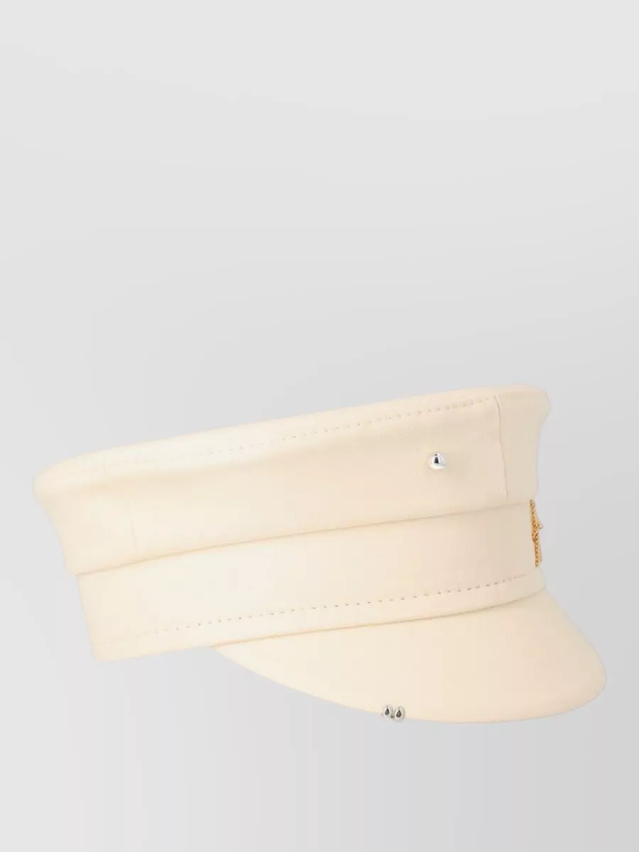 Ruslan Baginskiy Hat Metal Studs Detail Headwear Piece