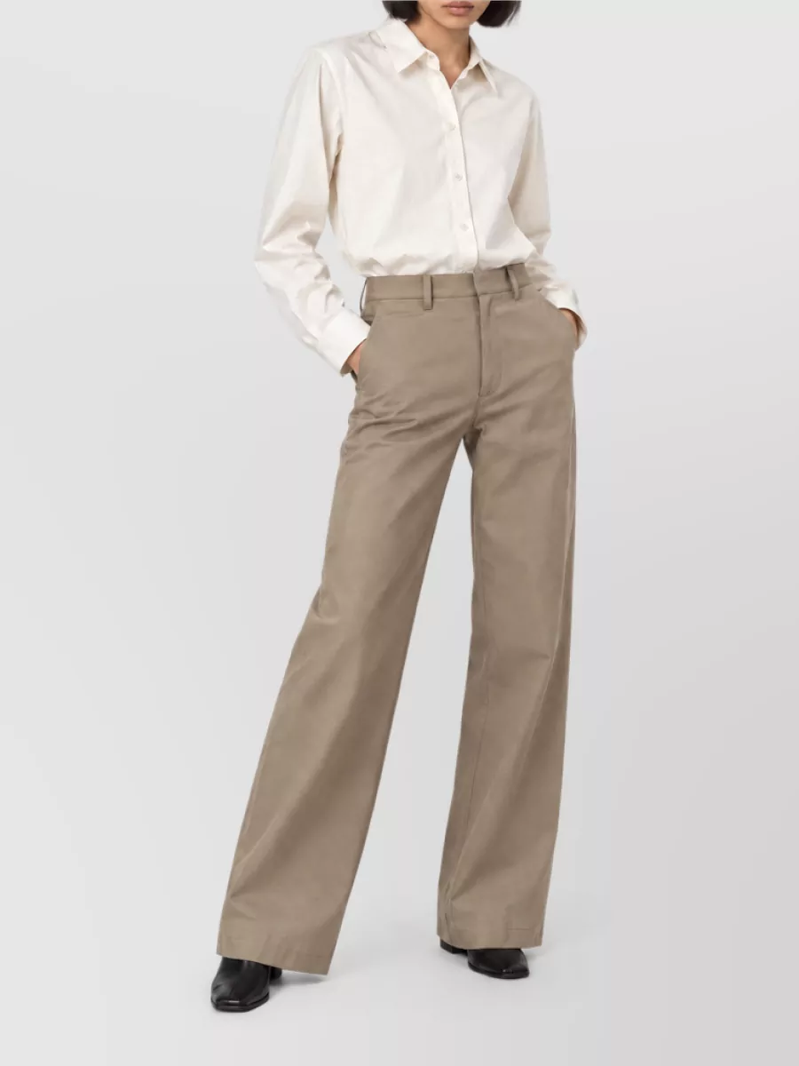 Lemaire cotton wide-leg trousers