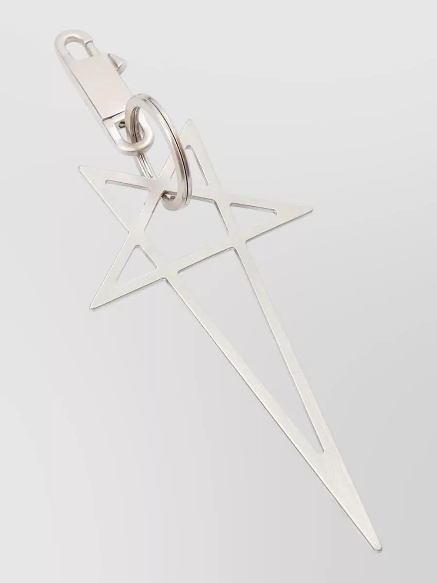 Rick Owens Brass Pentagram Keychain
