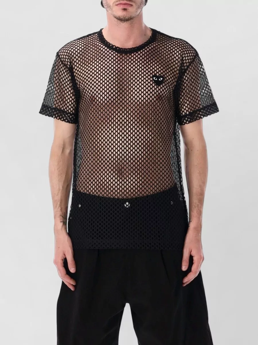 Comme des Garçons Play mesh short-sleeve t-shirt