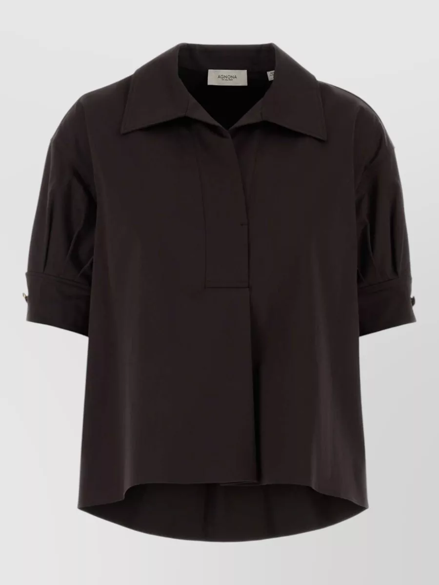 Agnona Stretch Cotton Blouse