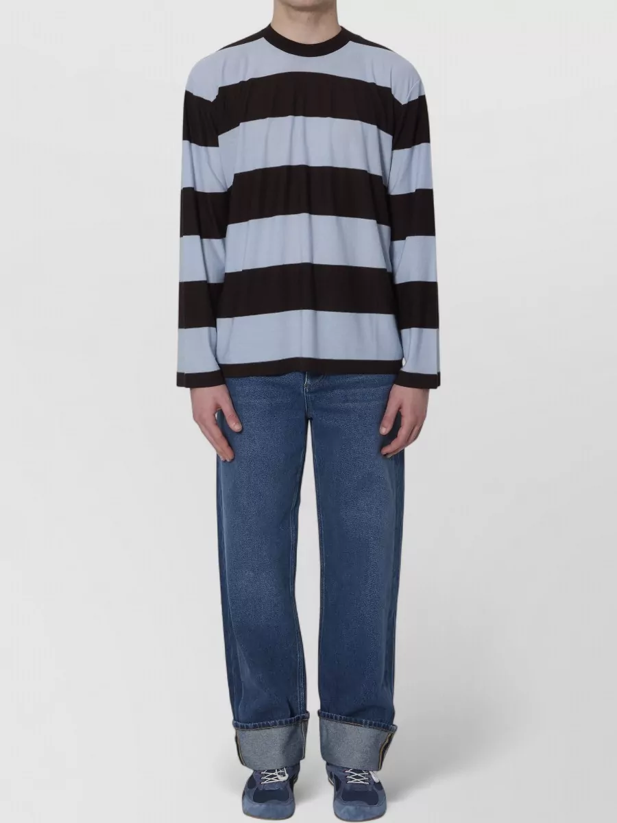 Bottega Veneta striped ribbed oversized cashmere sweater