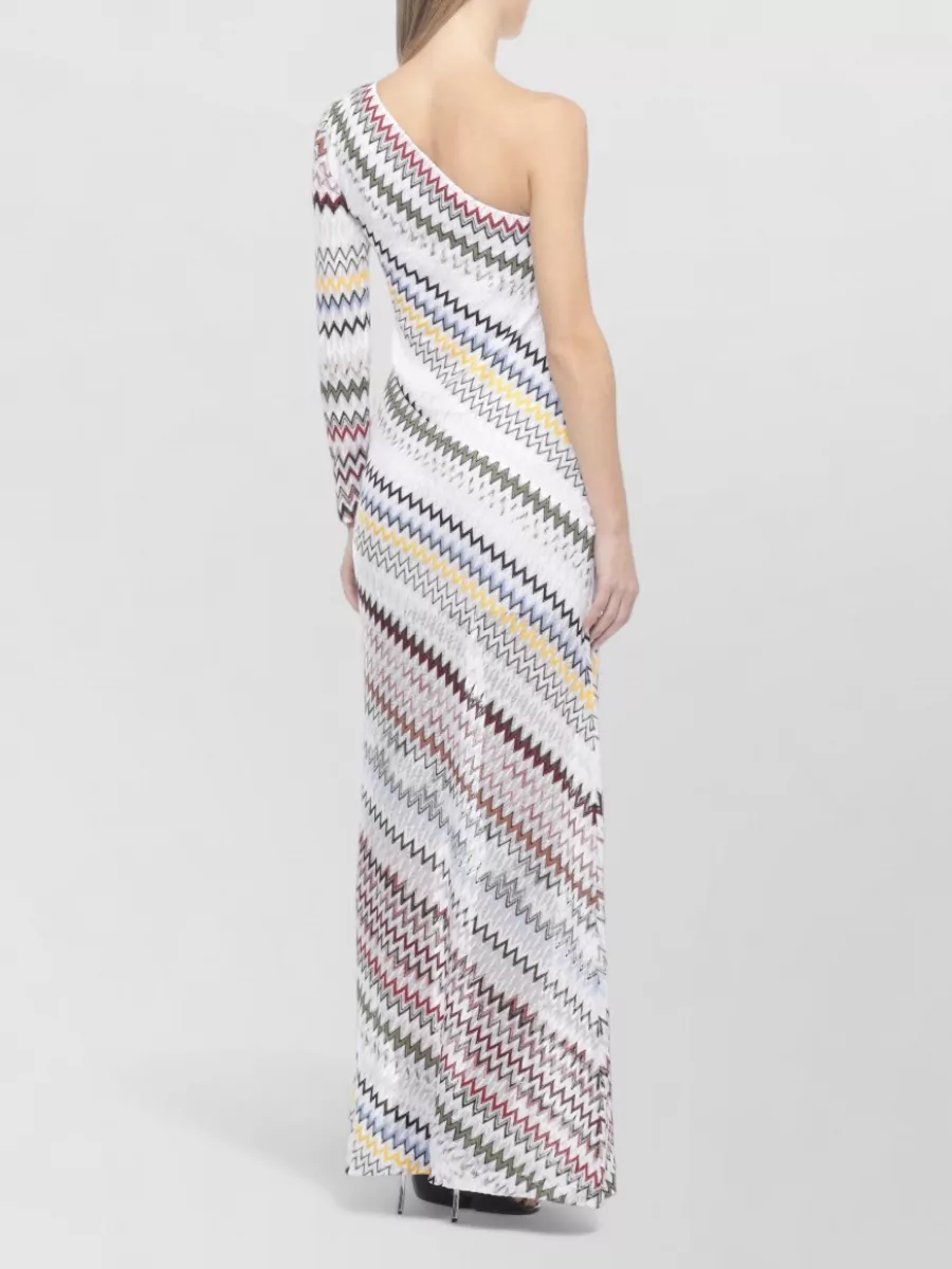 Missoni Printed One-Sleeve Maxi Dress