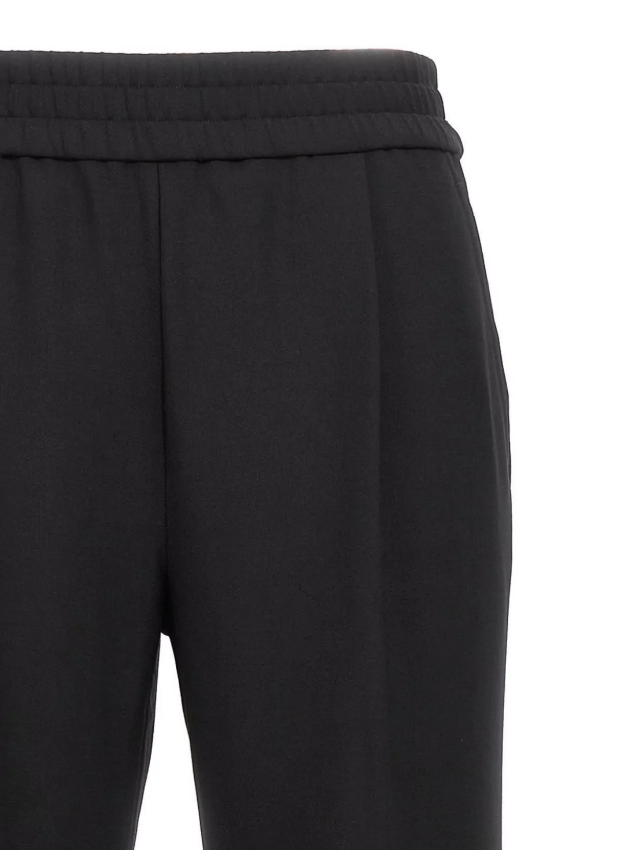 Helmut Lang Logo Band Straight Leg Trousers With Side Stripe