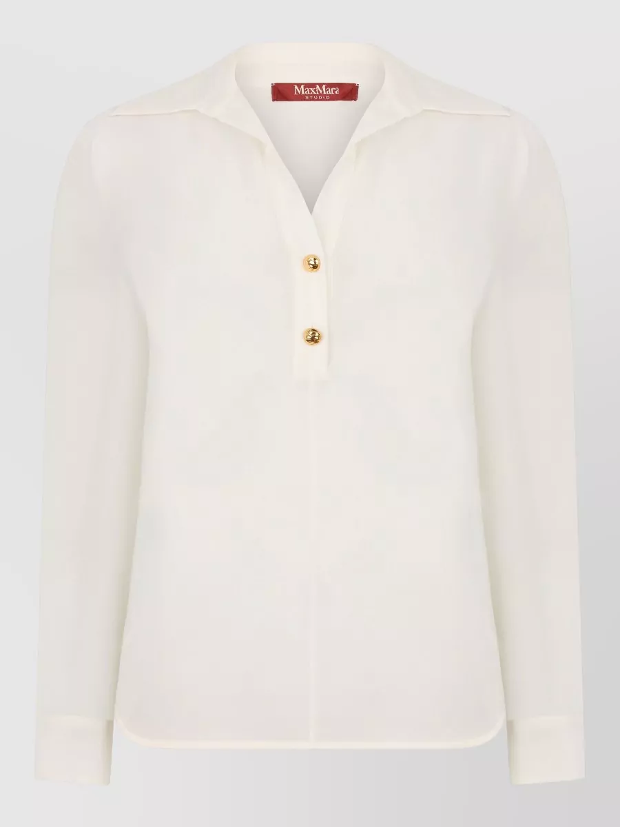 S Max Mara silk long sleeve shirt