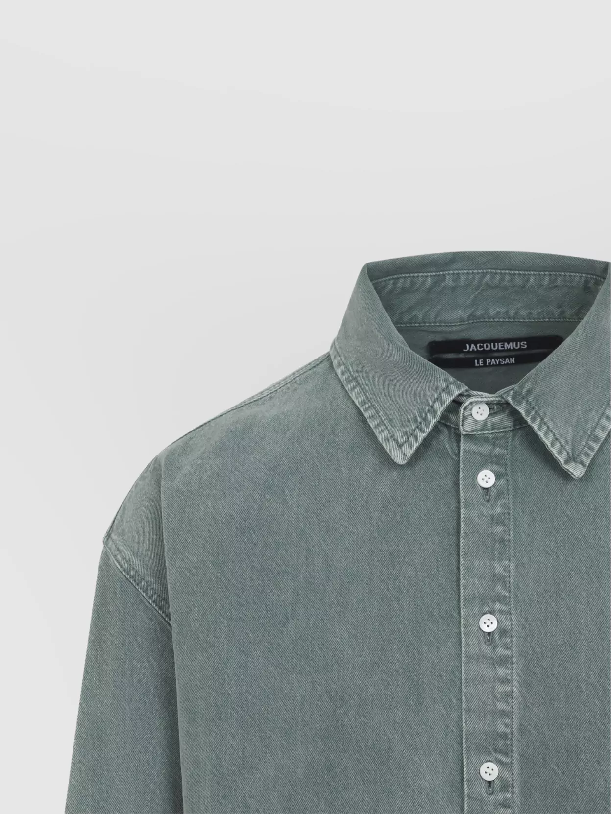 Jacquemus Simon Denim Shirt Button-Down Collar