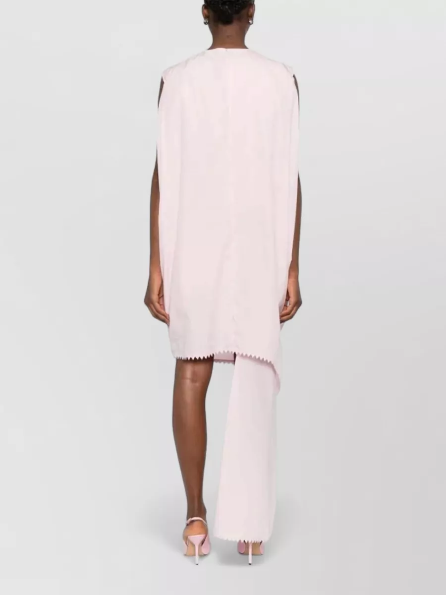 Jacquemus Gathered Sleeveless Midi Dress