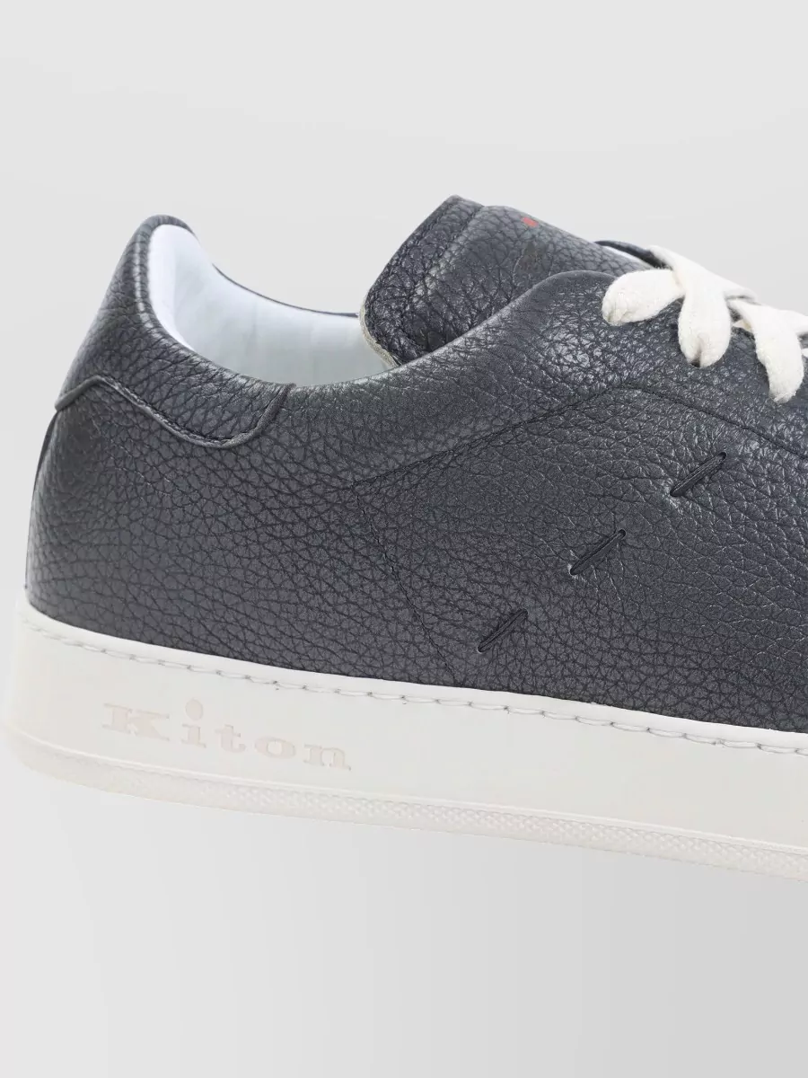 Kiton Leather Low-Top Sneakers