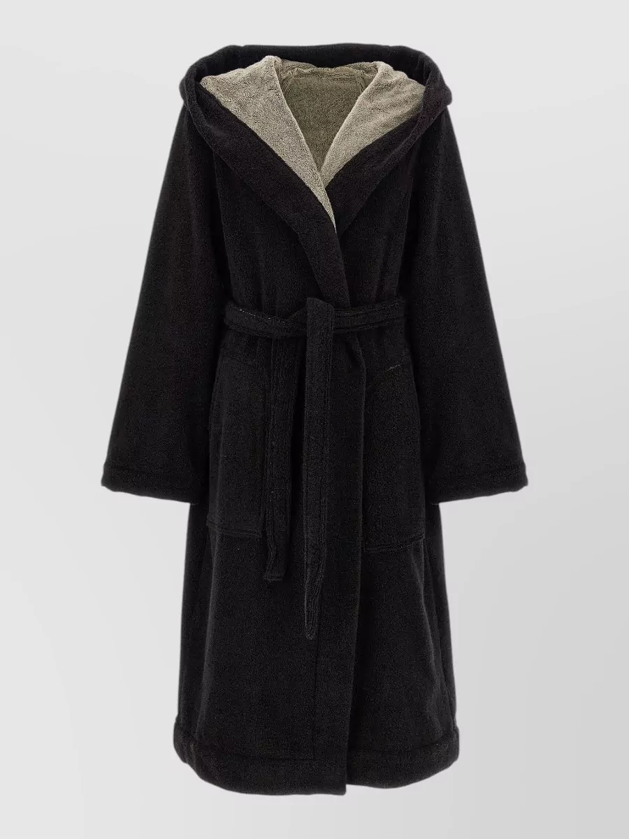 Rick Owens Hooded cotton terry bathrobe