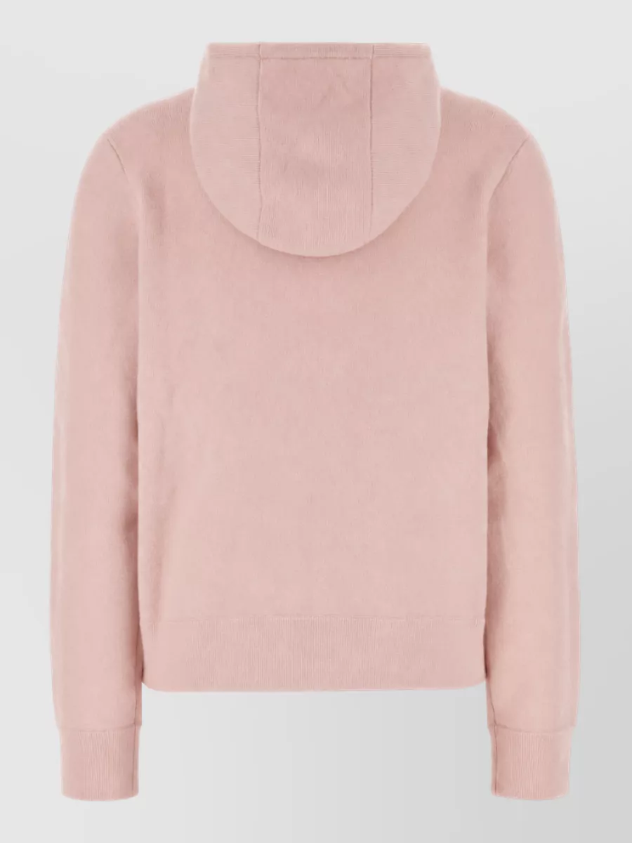 Burberry Cashmere Hooded Zip Sweatshirt