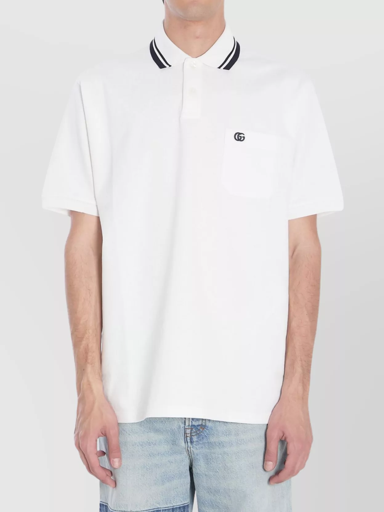 Gucci Polo Shirt Cotton Chest Pocket