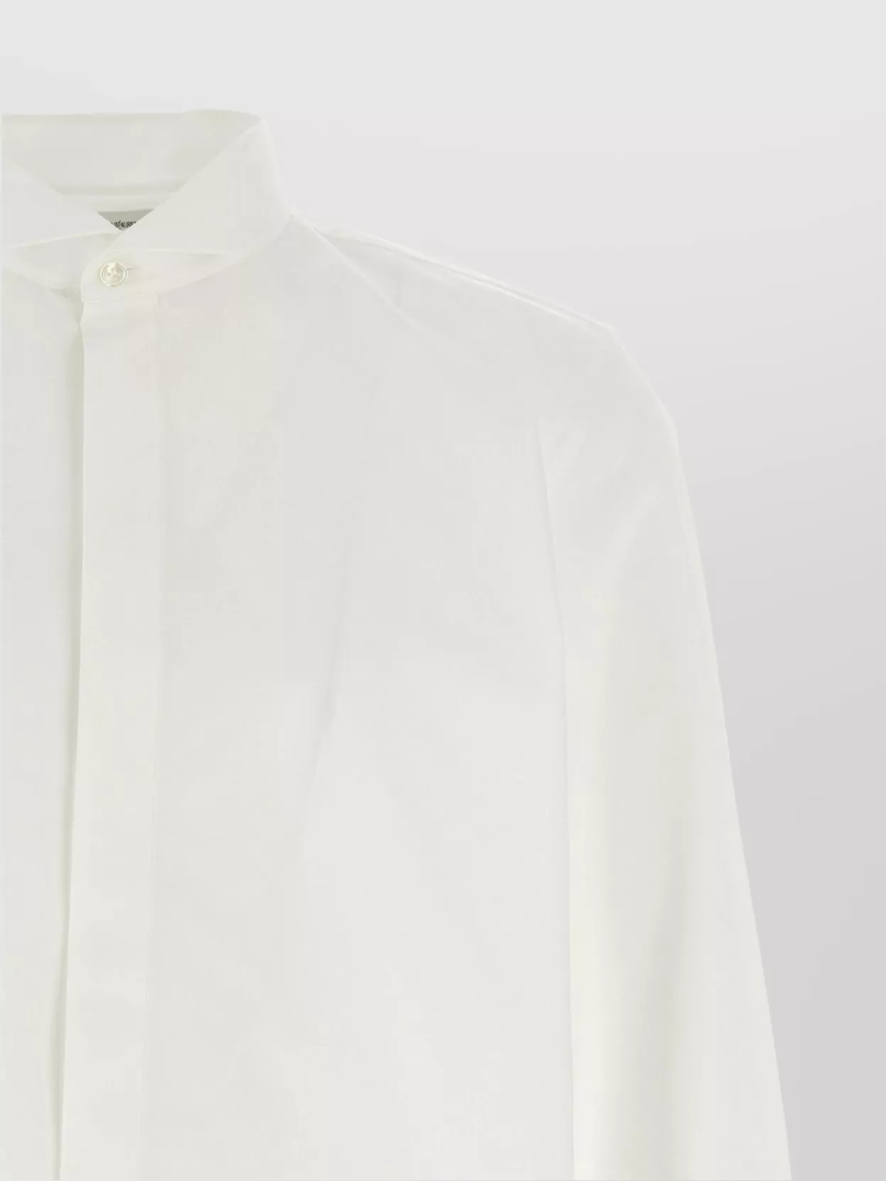 Saint Laurent Flap Collar Shirt With Long Sleeves