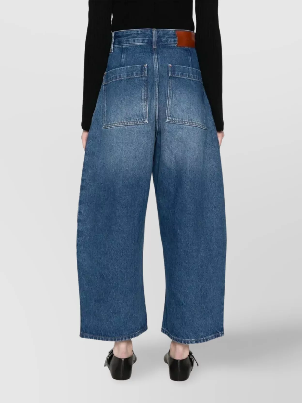 Studio Nicholson High-Rise Wide-Leg Denim Trousers