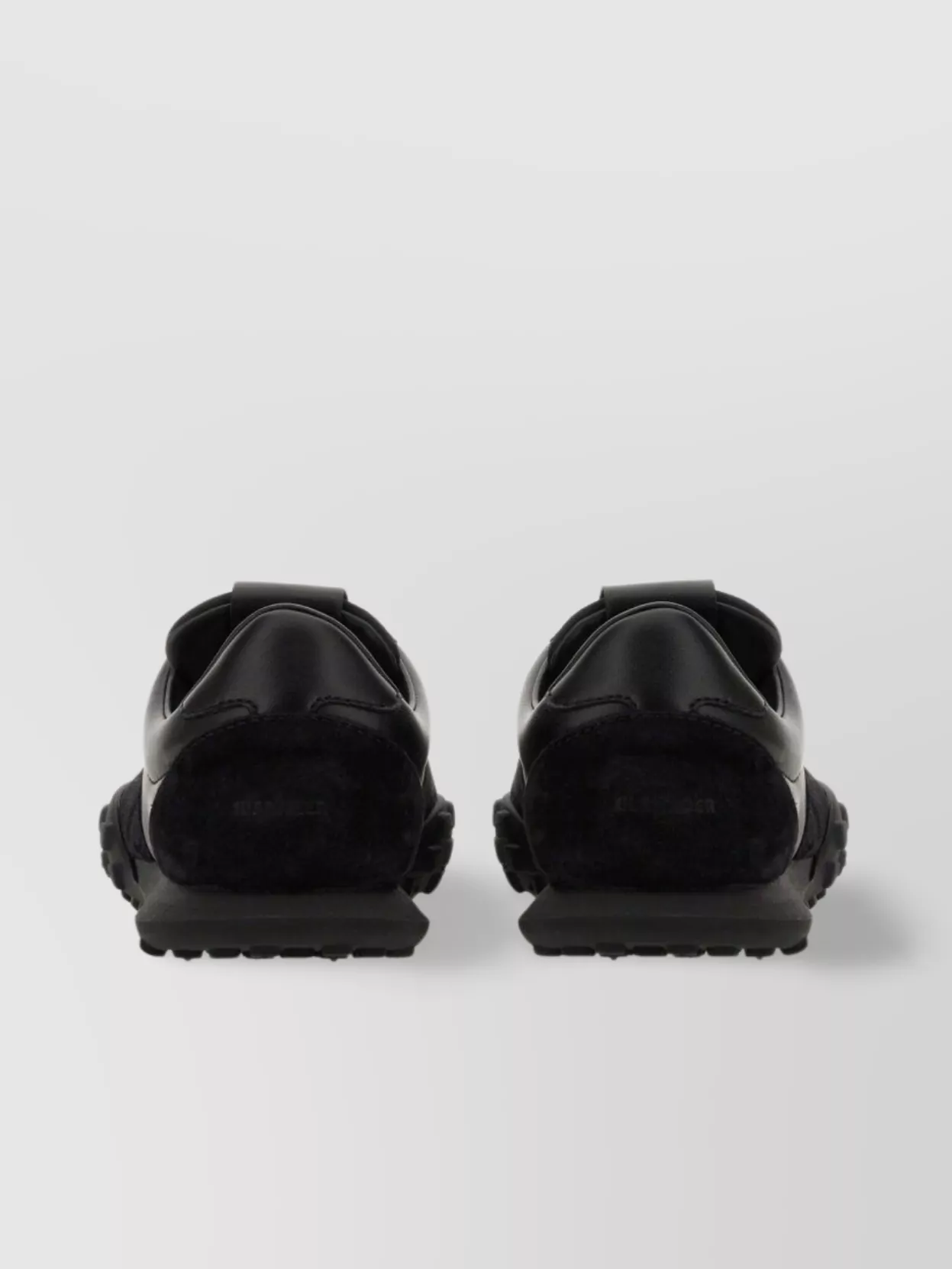 Jil Sander Suede Panel Round Toe Rubber Sole Sneakers
