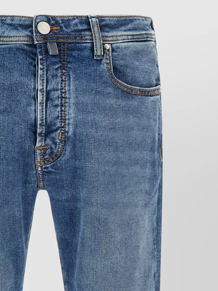 Jacob Cohen Denim Mid-Rise Tapered Jeans