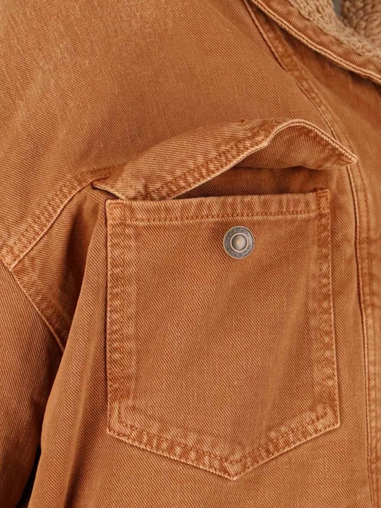 Isabel Marant Shearling Lined Jacket With Chest And Side Pockets