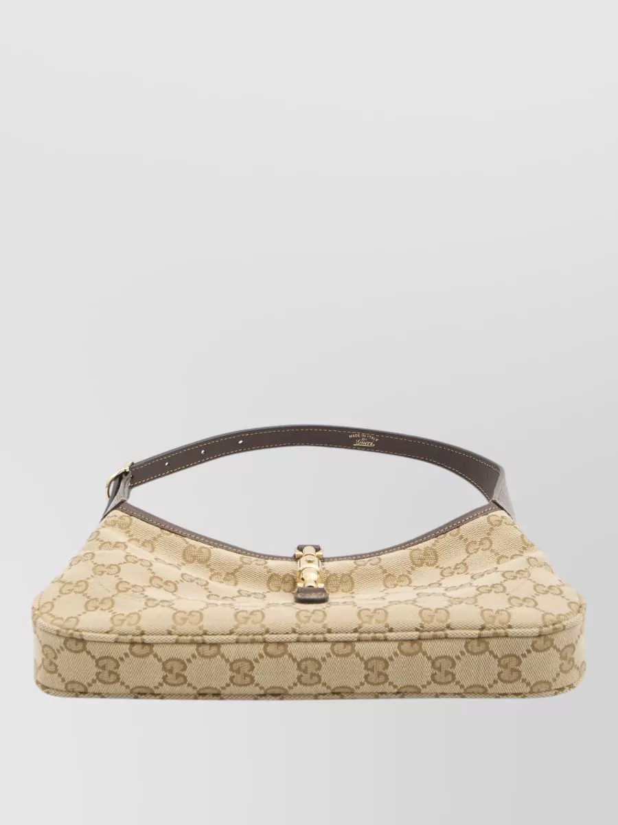 Gucci Jackie 1961 Small Canvas Shoulder Bag