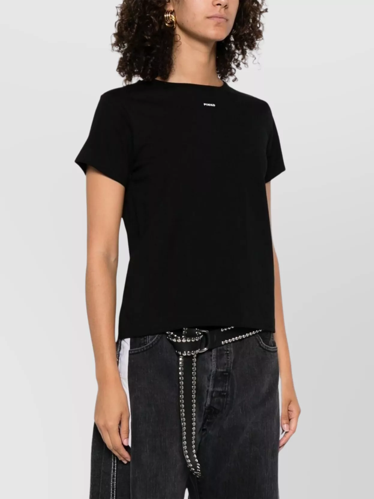 Pinko Crew Neck Short Sleeves Top
