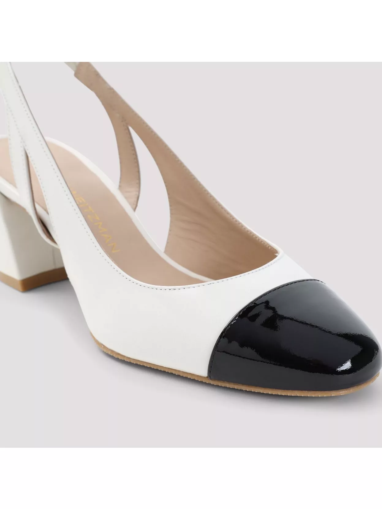 Stuart Weitzman Leather Pointed Toe Ballet Flats In White
