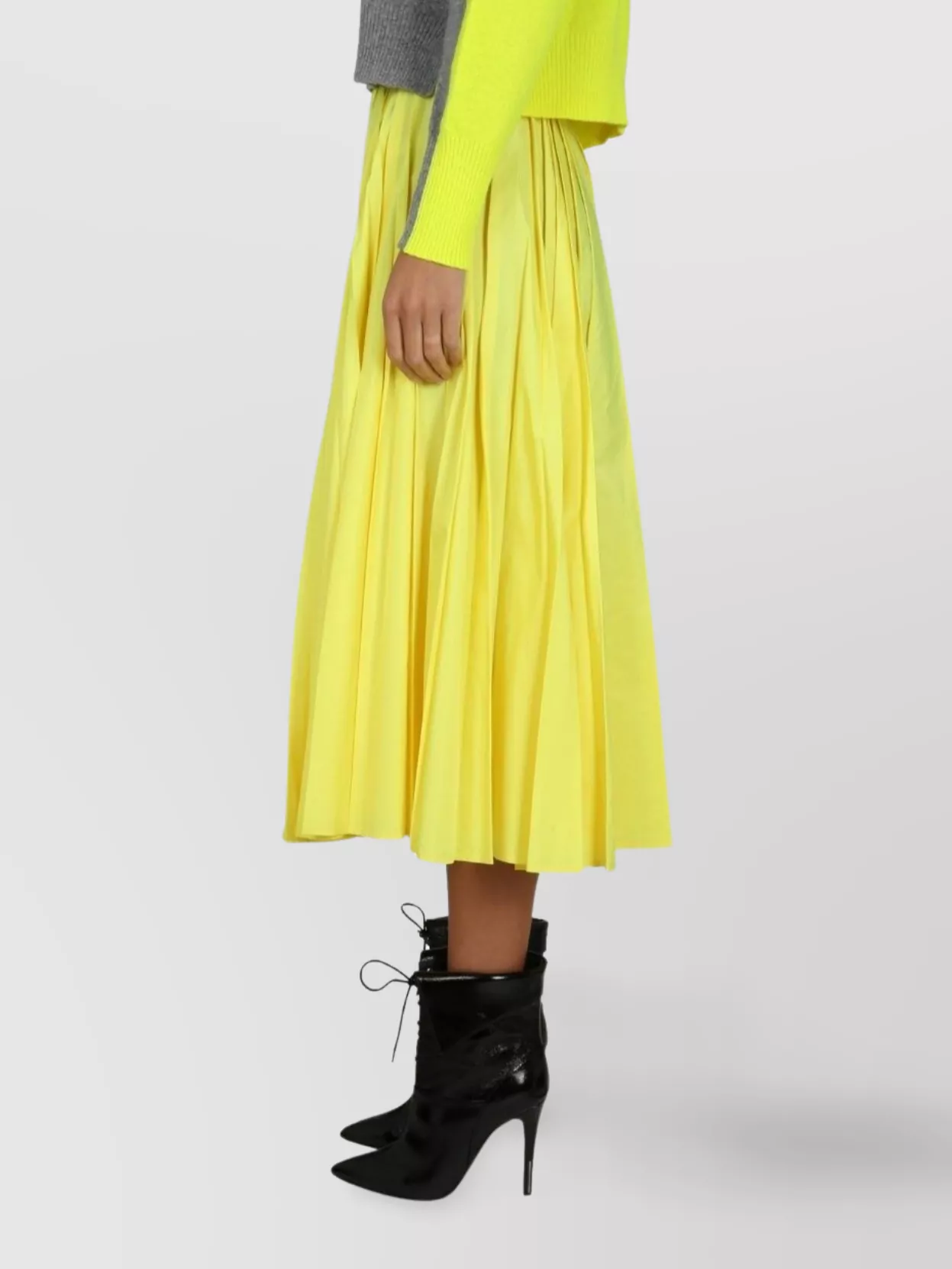 Shop Philosophy A-line High Waist Midi Pleated Skirt