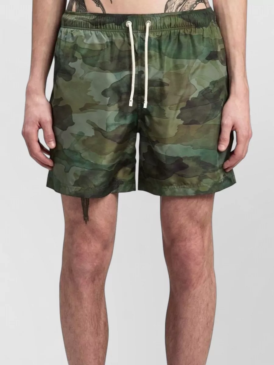 Palm Angels bicolor swim cargo shorts