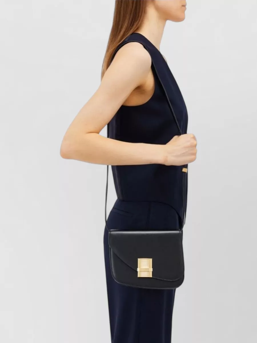 Ferragamo Gancini Leather Shoulder Bag