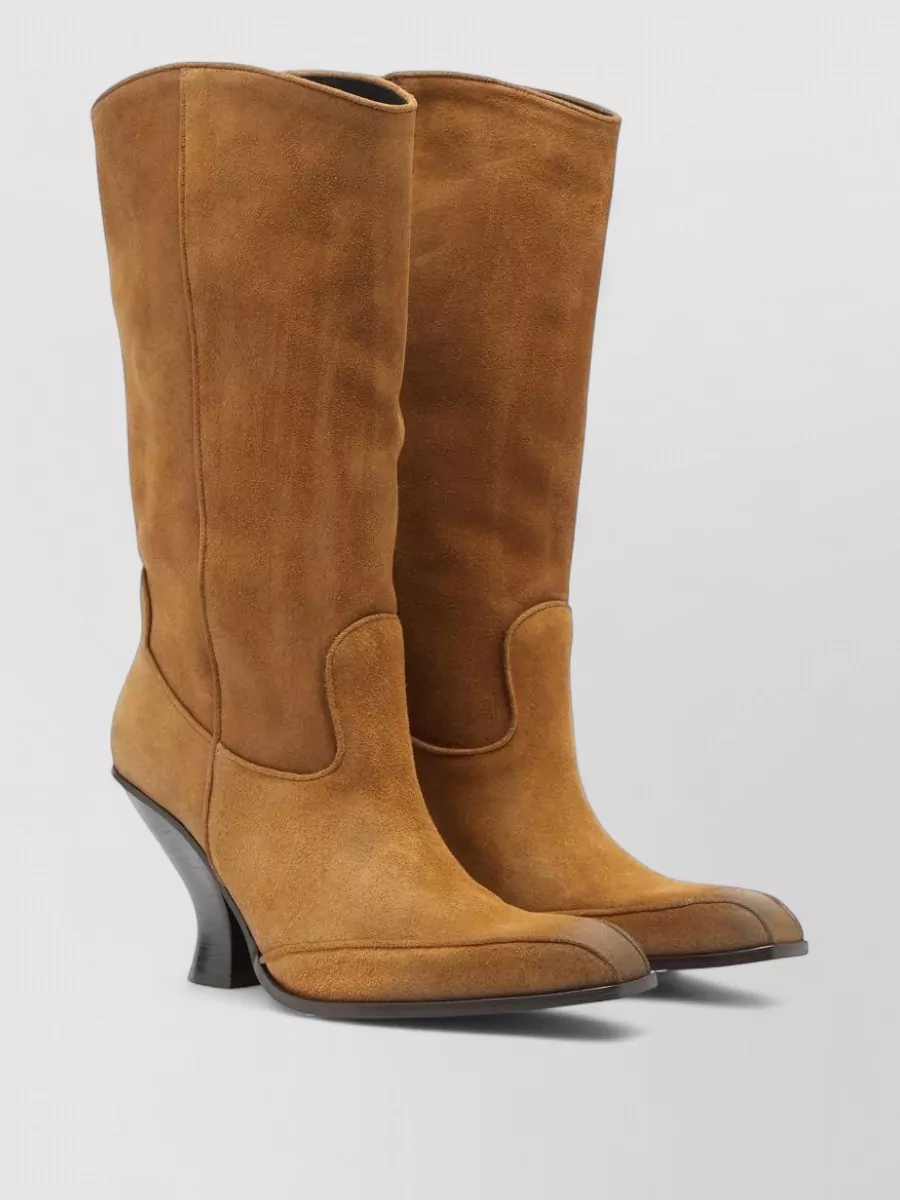 Diesel leather suede ankle boots